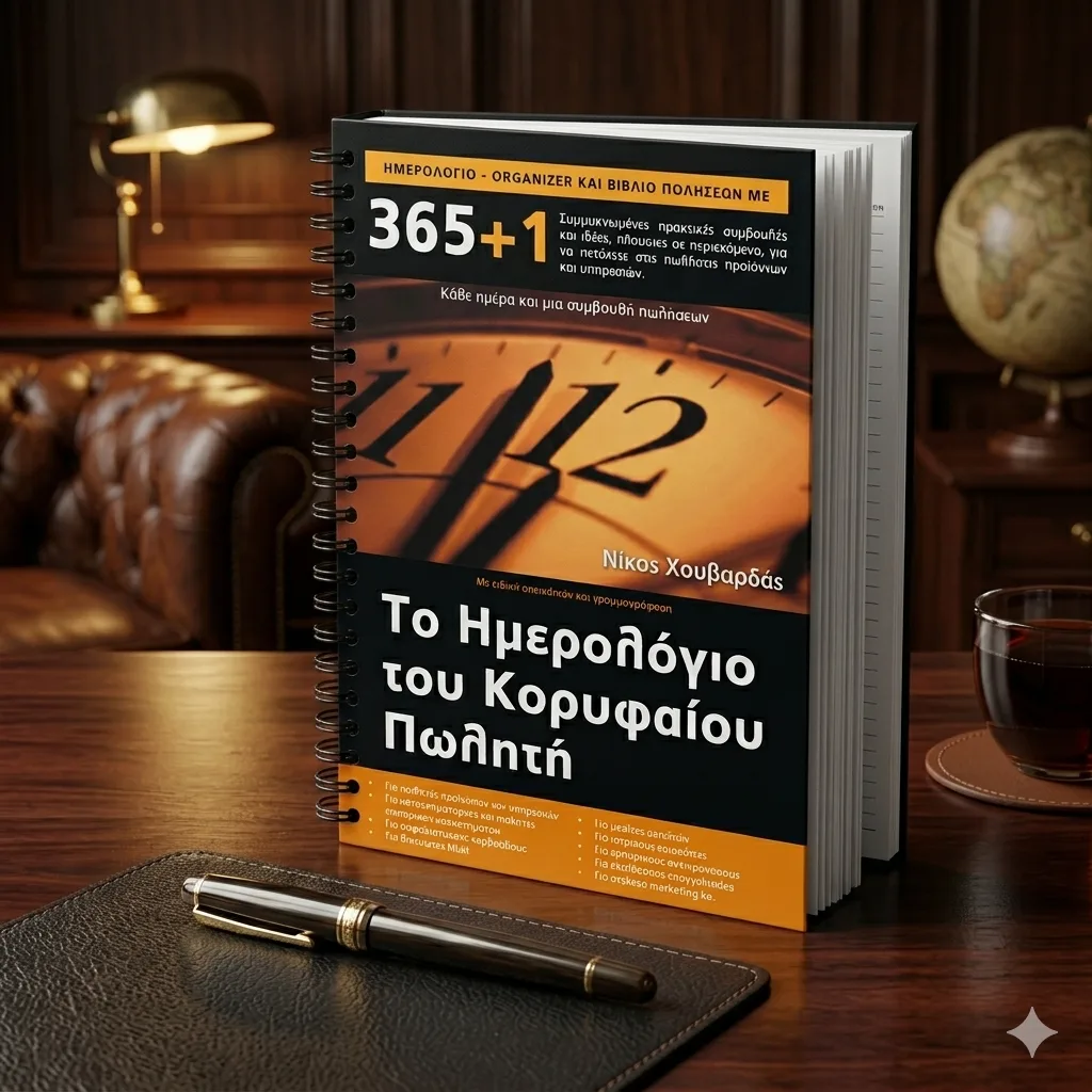Το Ημερολόγιο του Κορυφαίου Πωλητή πάνω σε γραφείο